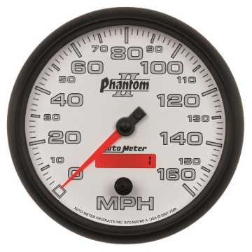 Picture of Autometer Phantom II 5in Electrical Programmable Speedometer 150MPH