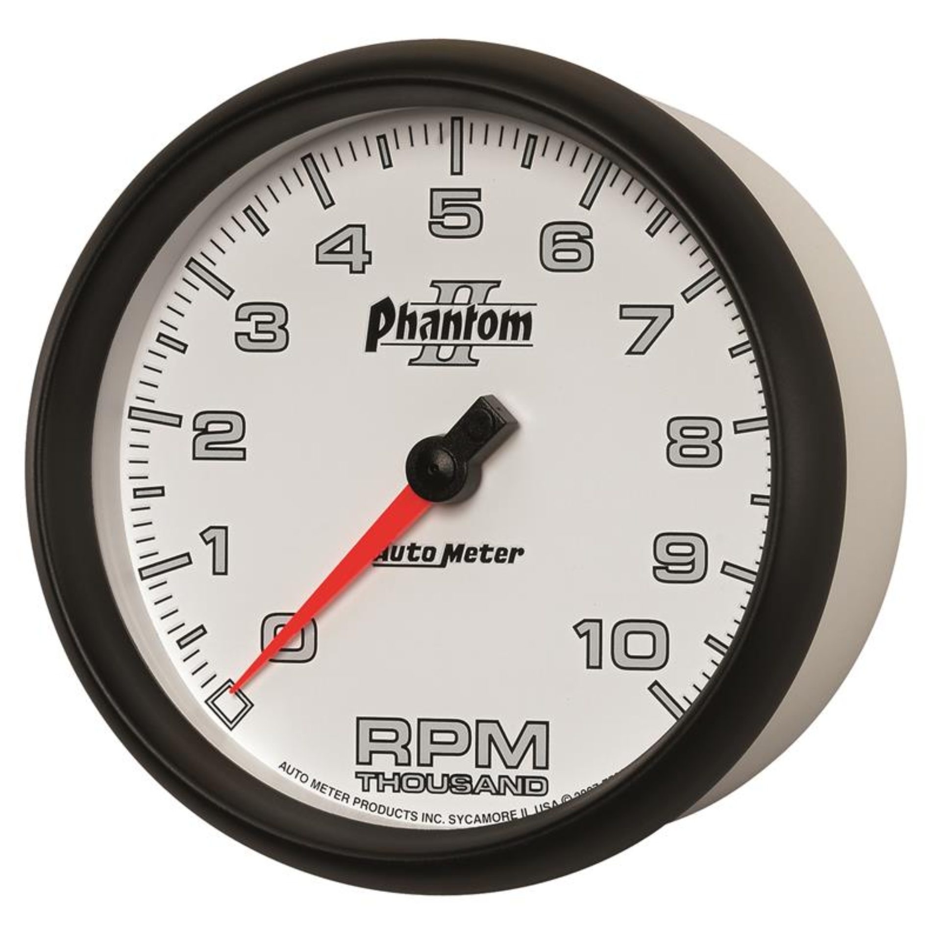 Picture of Autometer Phantom II 5in Electrical 10K RPM In-Dash Tachometer