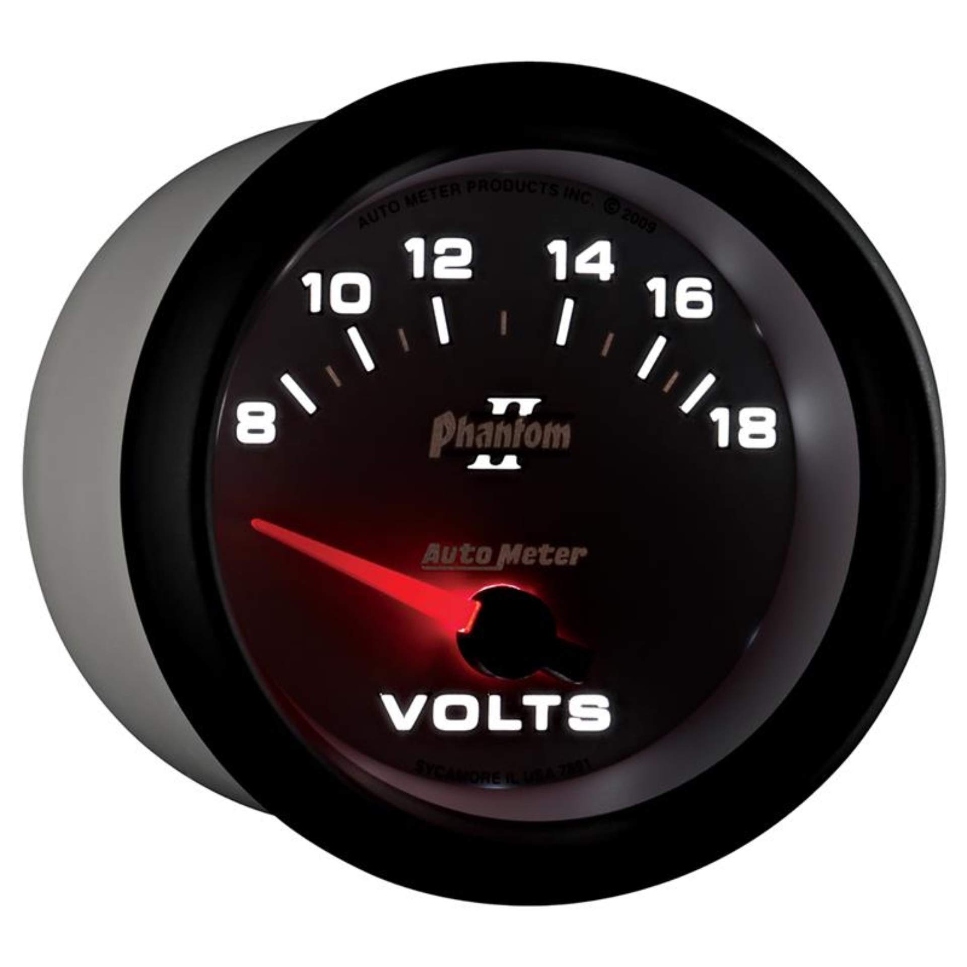 Picture of Autometer Phantom II 2-5/8in 18V Electric Voltmeter Gauge