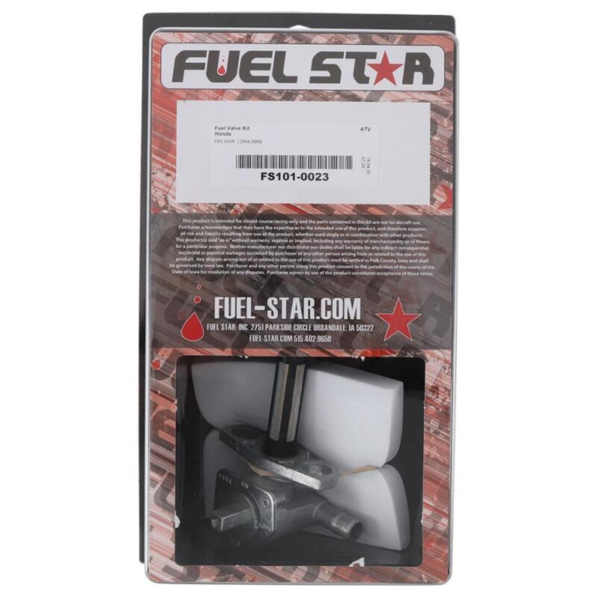 Picture of All Balls Racing 04-05 TRX 450 R Fuel Valve Kit
