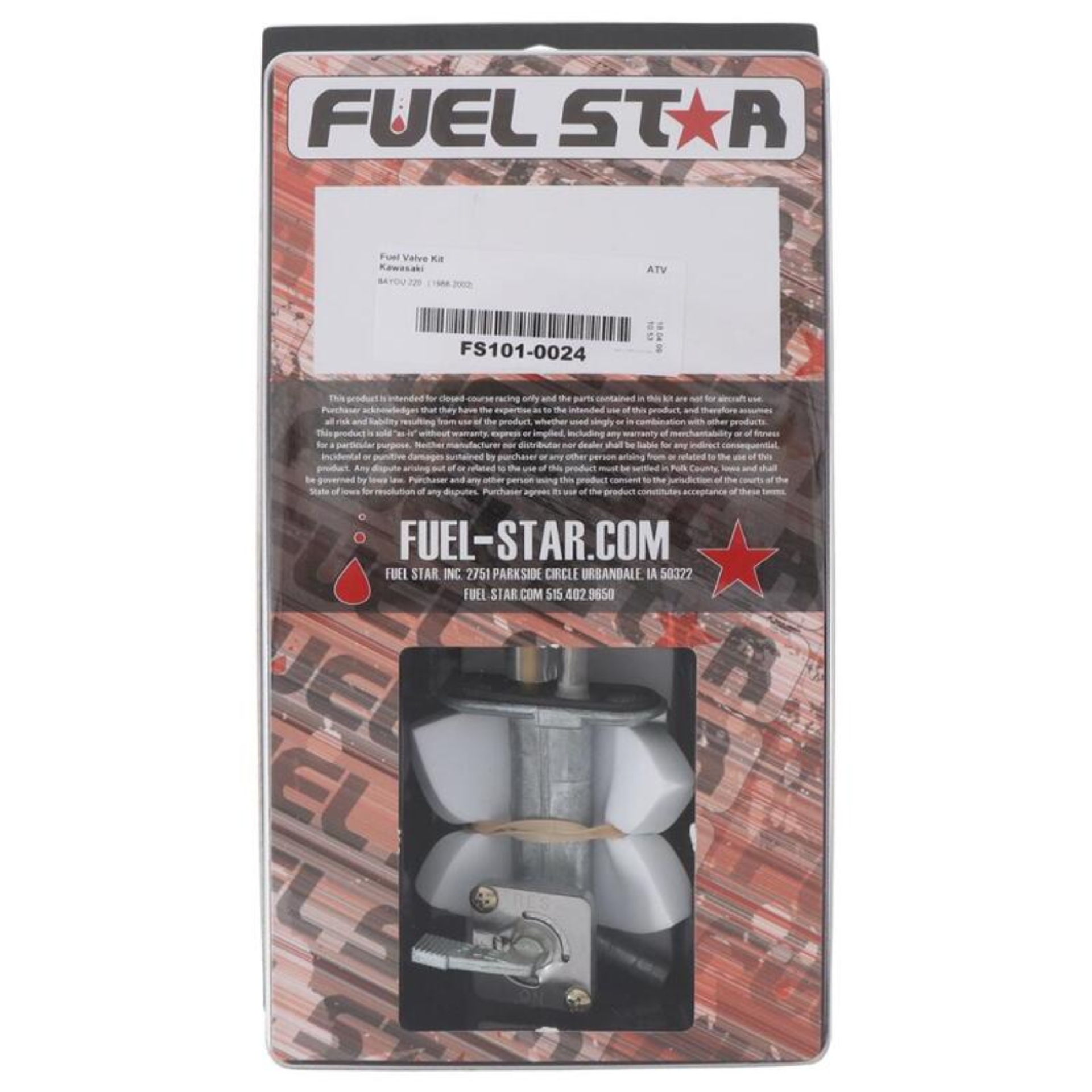 Picture of All Balls Racing 88-02 KLF 220 A Bayou Fuel Valve Kit