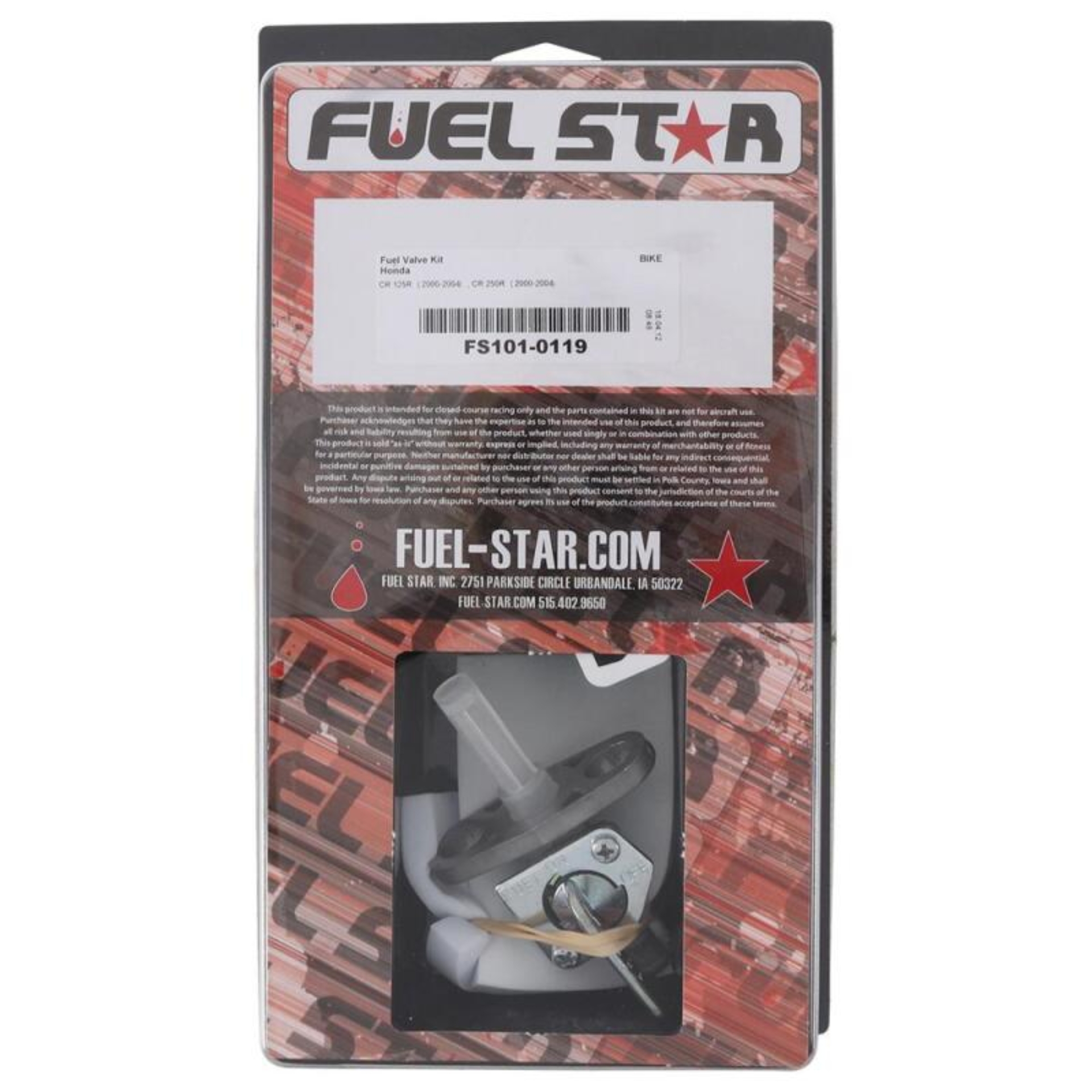 Picture of All Balls Racing 00-04 CR 125 R/00-04 CR 250 R Fuel Valve Kit