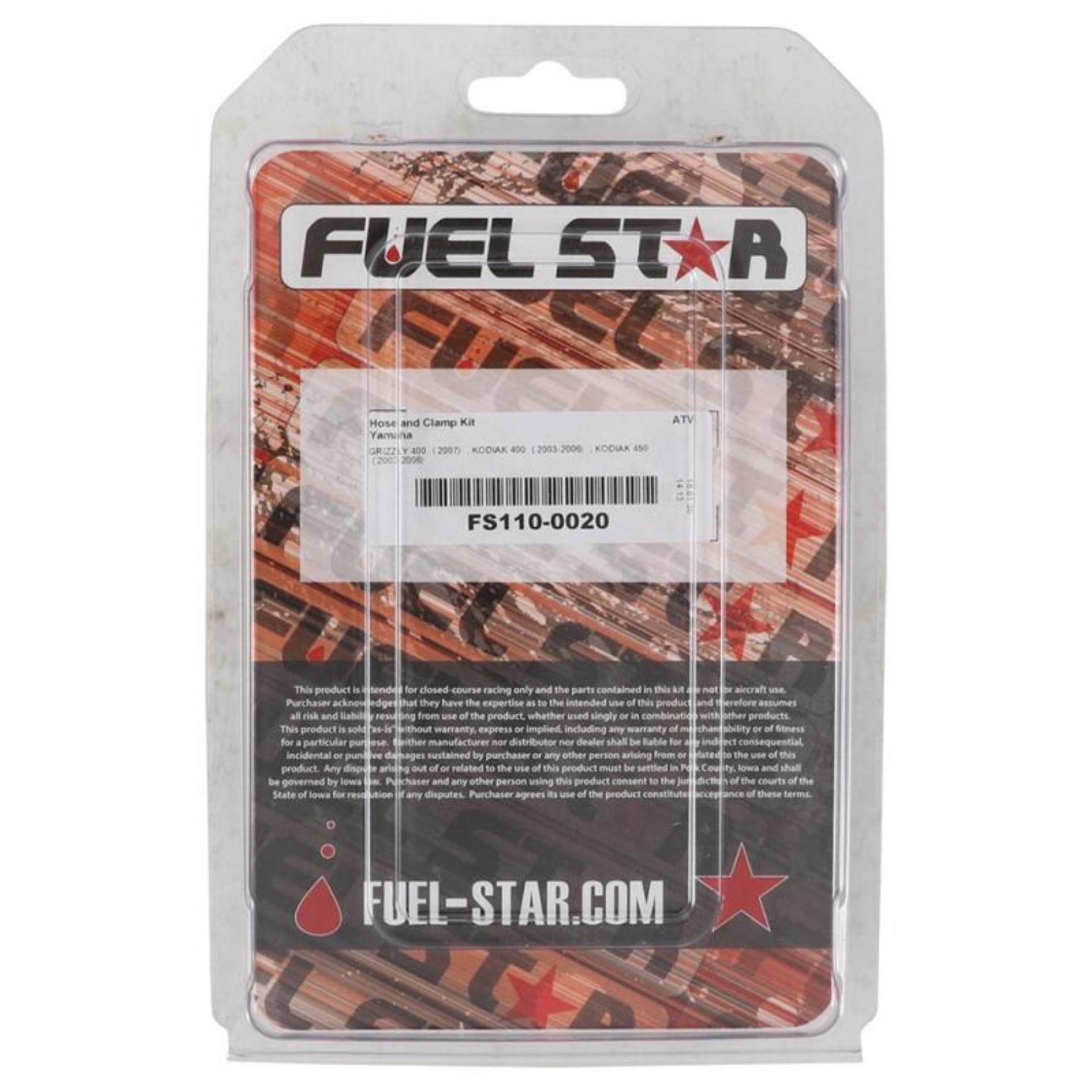 Picture of All Balls Racing 03-06 YFM 400 FA Kodiak 4x4/2007 YFM 400 FG Grizzly IRS 4x4 Hose & Clamp Kit