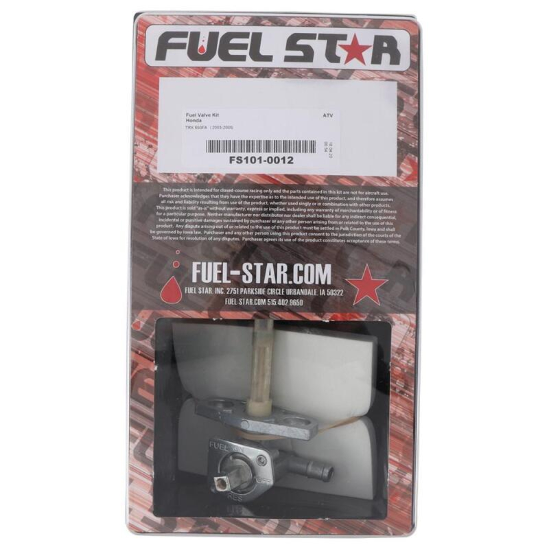 Picture of All Balls Racing 03-05 TRX 650 FA Fuel Valve Kit