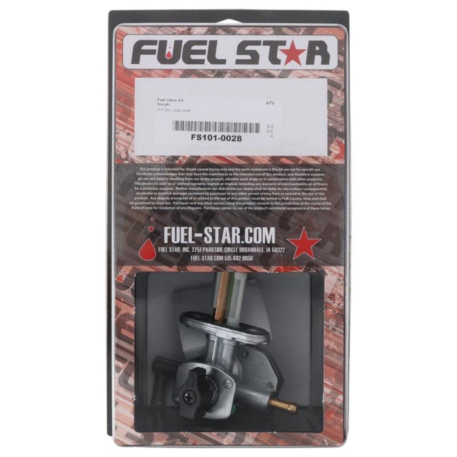 Picture of All Balls Racing 02-06 LT-F 250 Ozark 2x4 Fuel Valve Kit