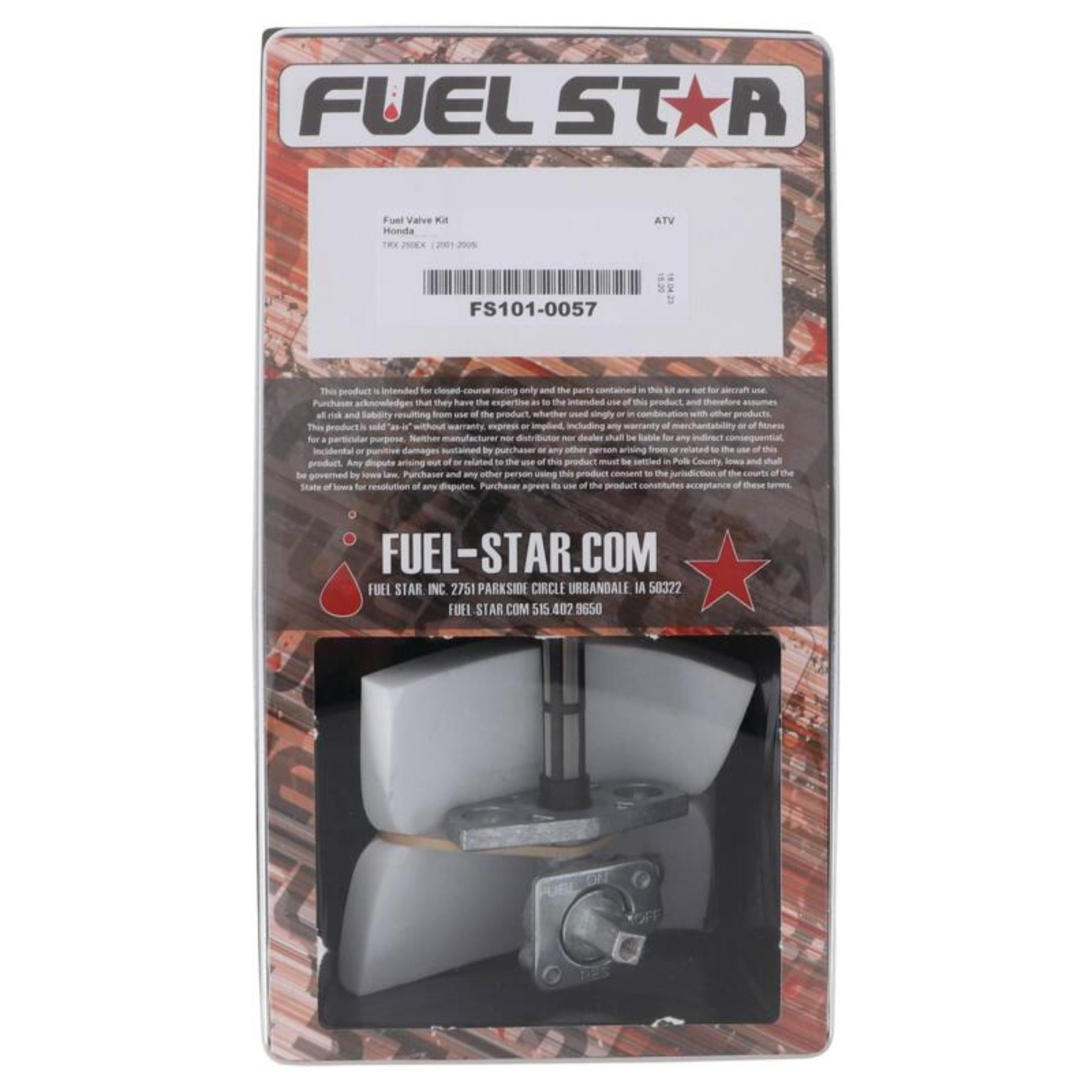 Picture of All Balls Racing 01-05 TRX 250 EX Fuel Valve Kit