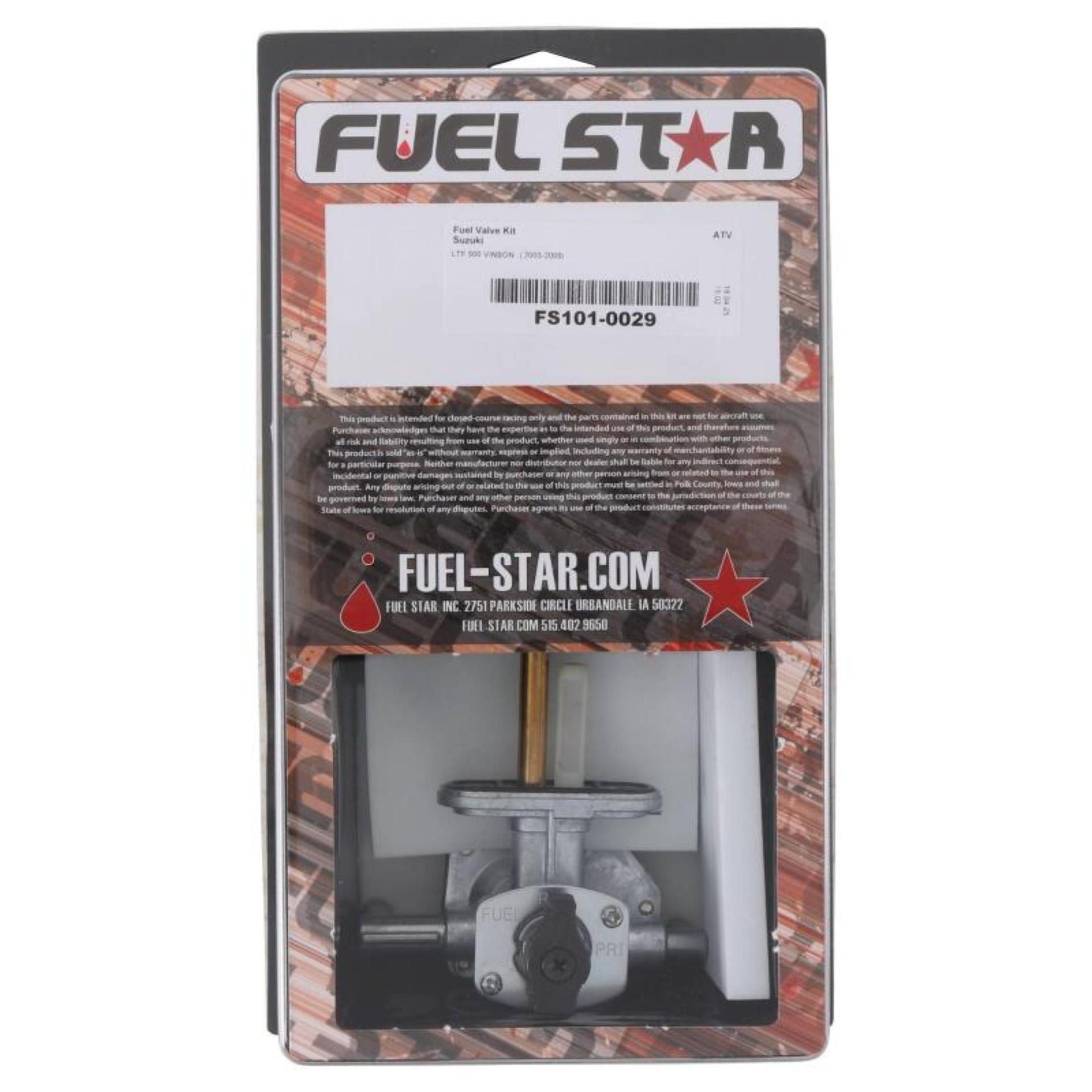 Picture of All Balls Racing 03-04 LT-F 500 F Vinson 4x4 Manual Fuel Valve Kit