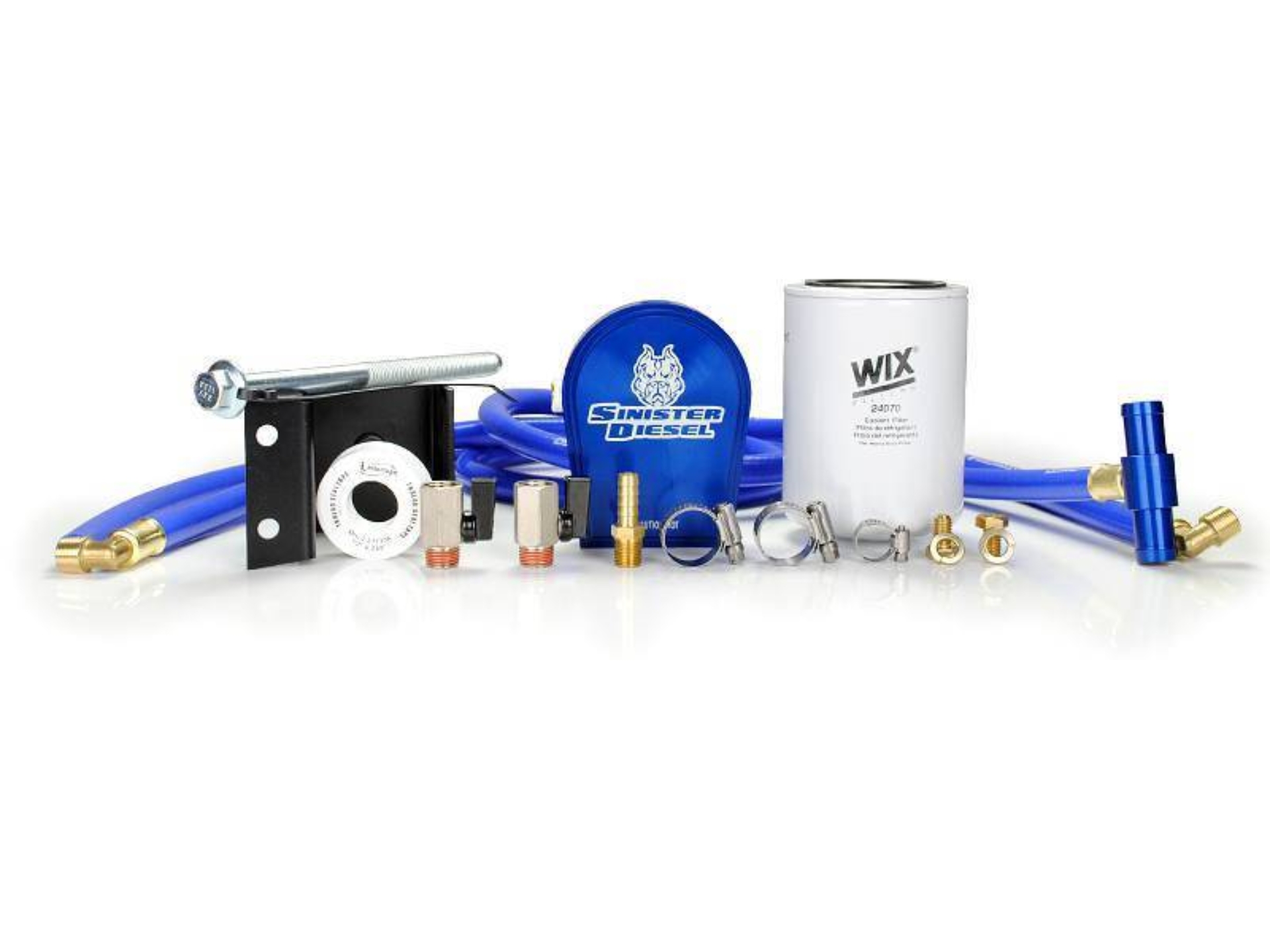 Picture of Sinister Diesel 03-07 Dodge 5.9L Cummins Coolant Filtration System w/ Wix Filter