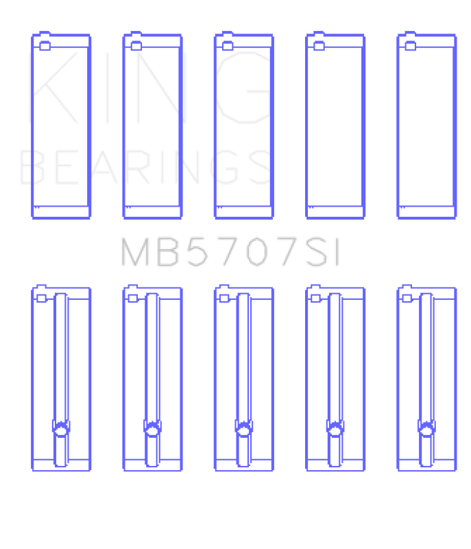 Picture of King Engine Bearings KING Main Bearings - MB5707SI