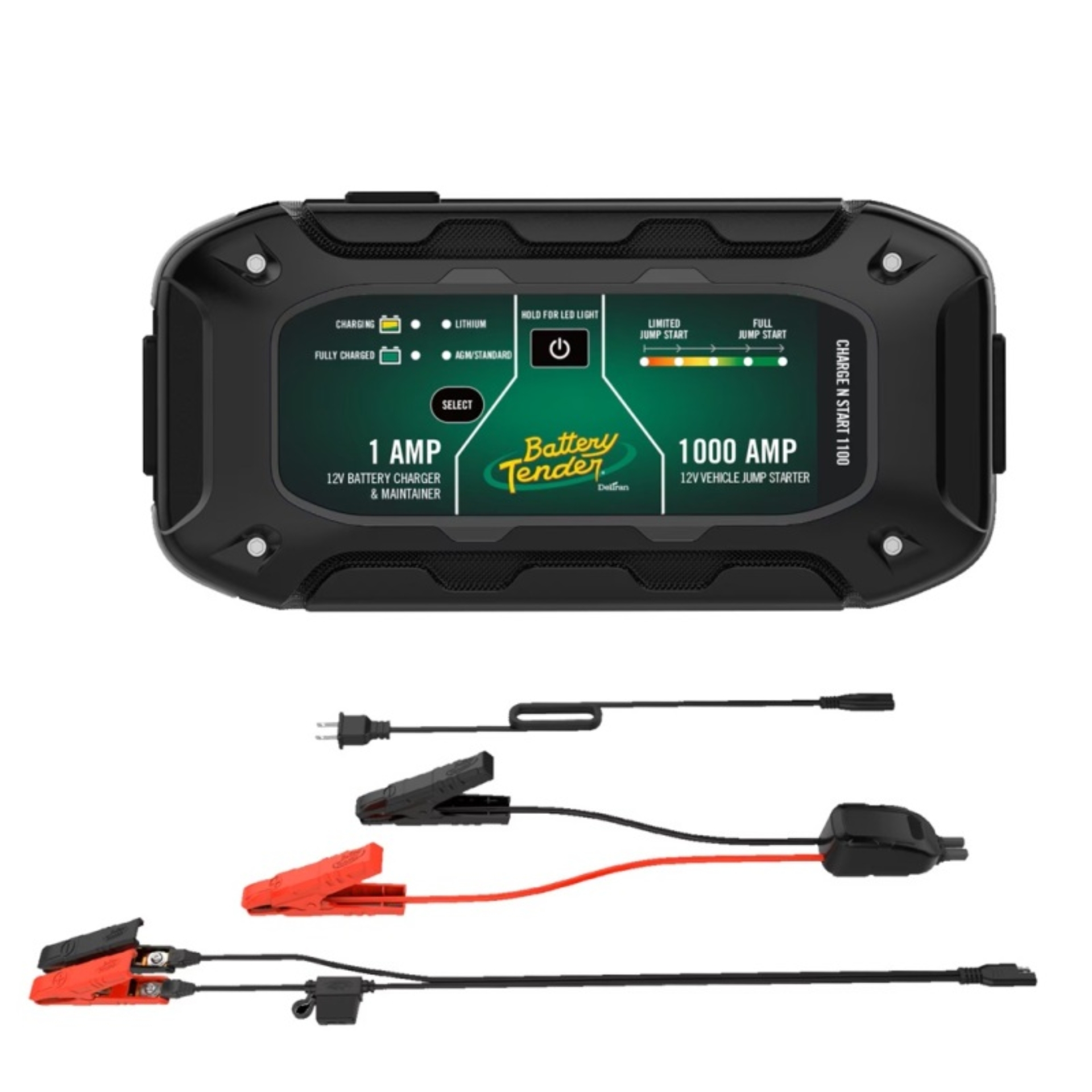 Picture of Battery Tender Charge N Start 1100 1A Battery Charger & 1000A Jump Starter