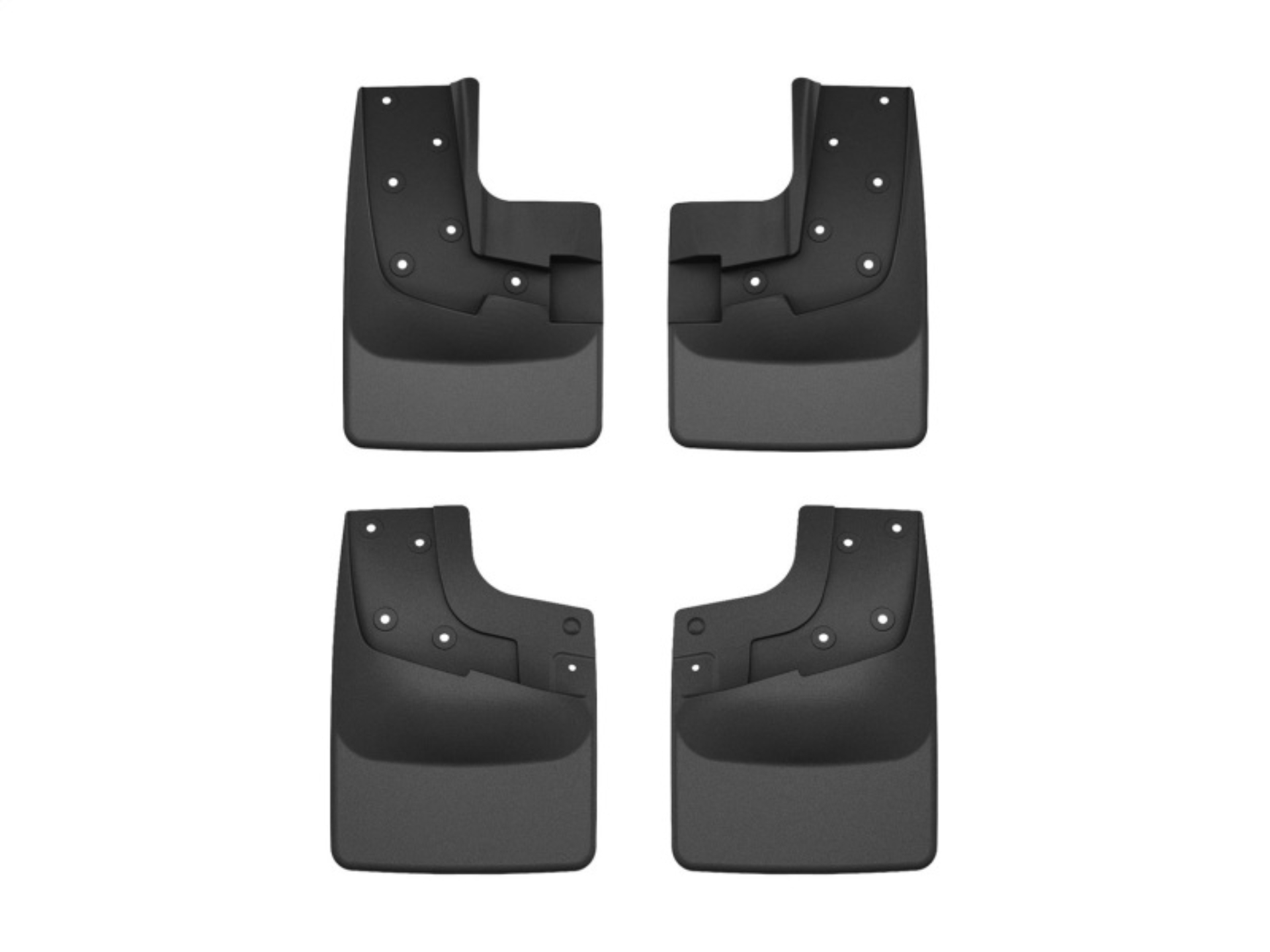 Picture of WeatherTech 24-25 Ford Ranger Raptor Front & Rear No Drill MudFlaps - Black