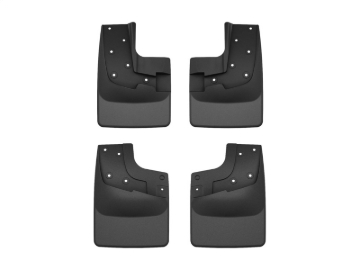 Picture of WeatherTech 24-25 Ford Ranger Raptor Front & Rear No Drill MudFlaps - Black