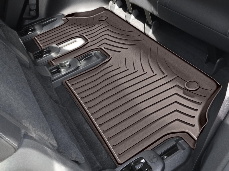 Picture of WeatherTech 2025 Infiniti QX80/Nissan Armada 2nd Row Bench Seating Rear FloorLiner - Cocoa