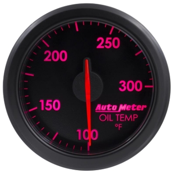 Picture of Autometer Airdrive 2-1/6in Oil Temp Gauge 100-300 Degrees F - Black
