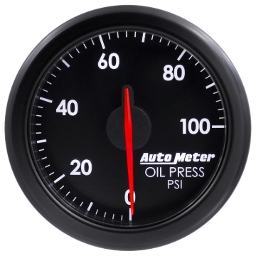 Picture of Autometer Airdrive 2-1/6in Oil Pressure Gauge 0-100 PSI - Black
