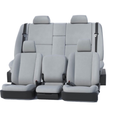 Picture of Covercraft 24-25 Ford F250-F550 Leatherette PrecisionFit Custom Front Row Seat Covers - Light Grey
