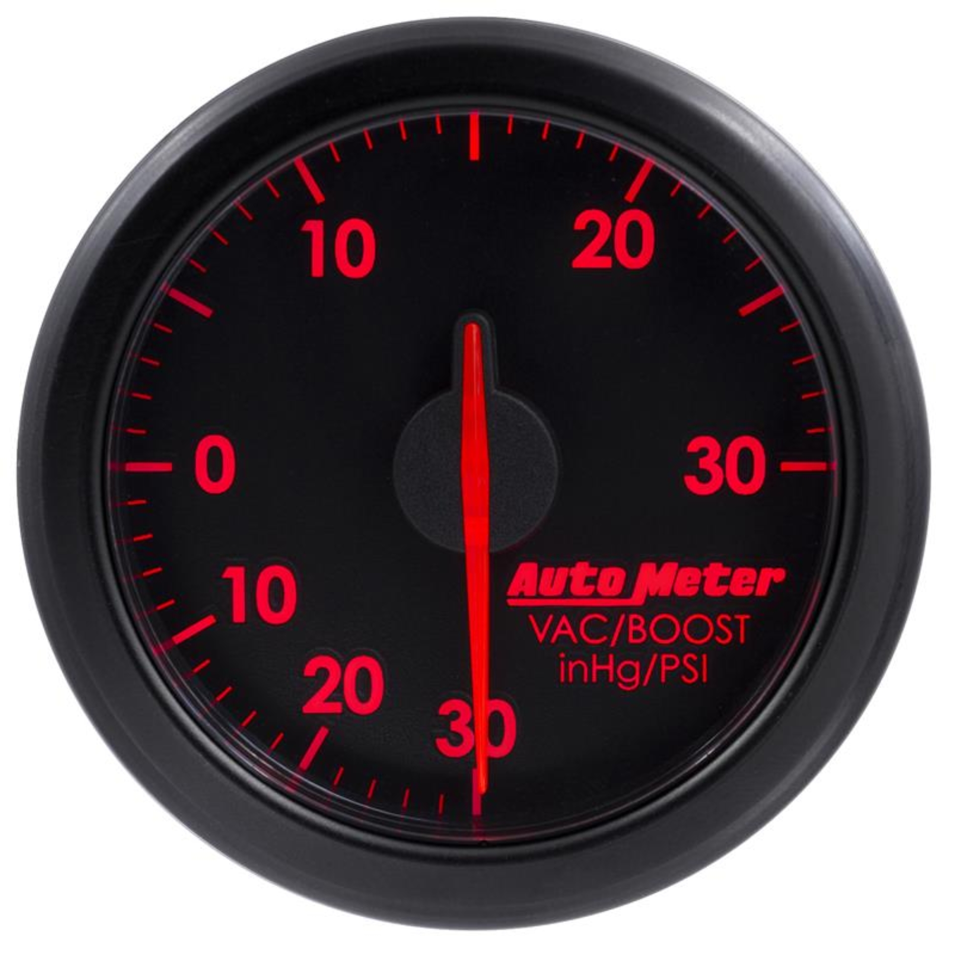 Picture of Autometer Airdrive 2-1/6in Boost/Vac Gauge 30in HG/30 PSI - Black
