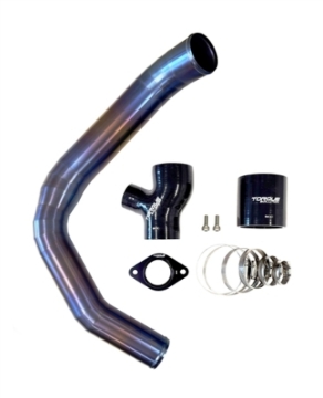 Picture of Torque Solution 15-21 Subaru WRX Top Mount Charge Pipe - Titanium Burnt Purple / Blue