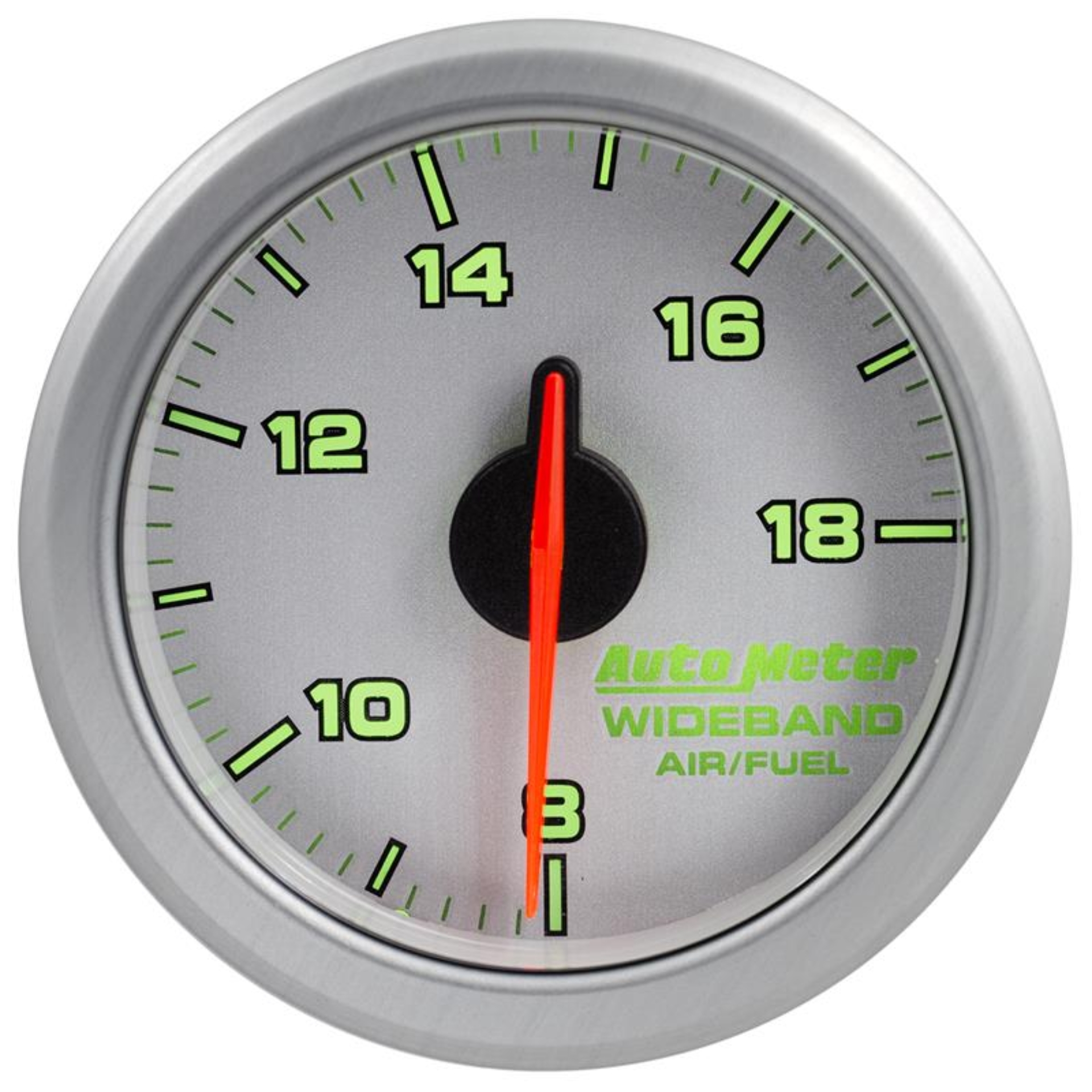 Picture of Autometer Airdrive 2-1/6in Wideband Air / Fuel Gauge 10:1-17:1 ARF Range - Silver
