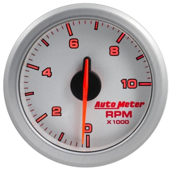 Picture of Autometer Airdrive 2-1/6in Tachometer Gauge 0-10K RMP - Silver