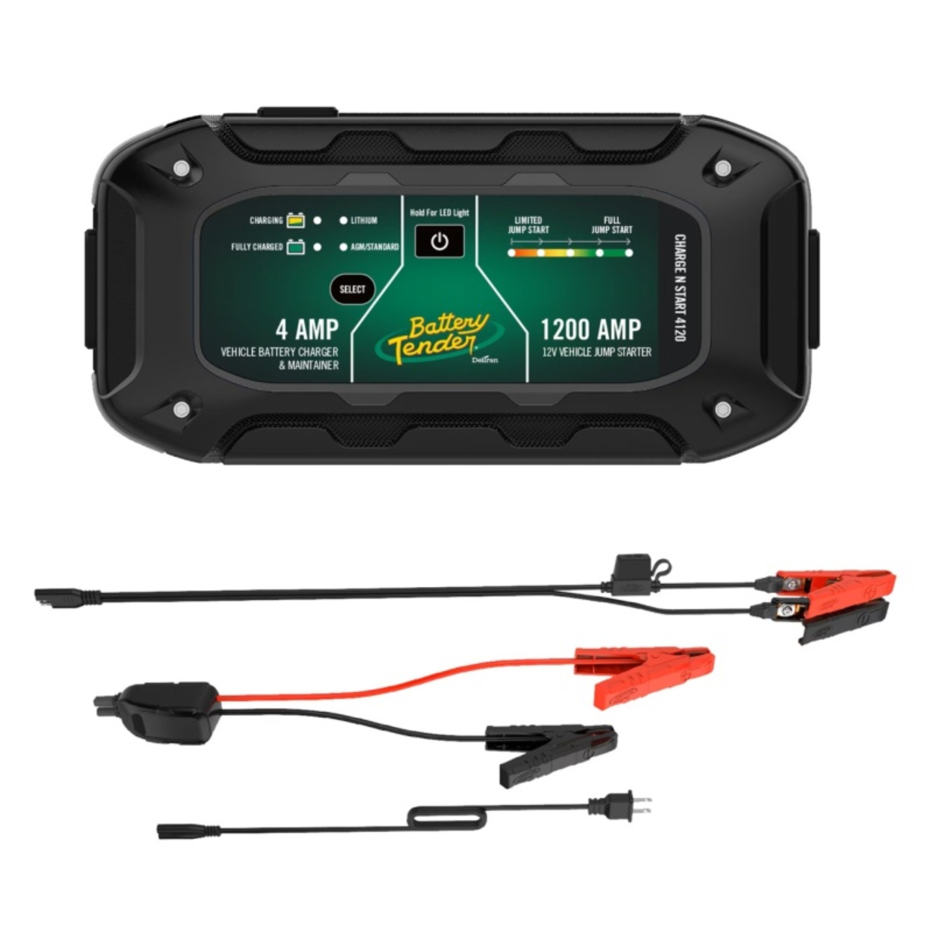 Picture of Battery Tender Charge N Start 4120 4A Battery Charger & 1200A Jump Starter