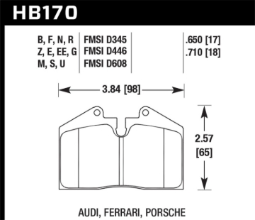 Picture of Hawk 91-96 Porsche 911 HPS 5.0 Performance Street Rear Brake Pads