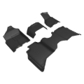 Picture of 3D MAXpider 19-24 Dodge RAM 2500 Crew Cab w Bench Seats All Weather Floor Liner - Kagu Black R1 & R2