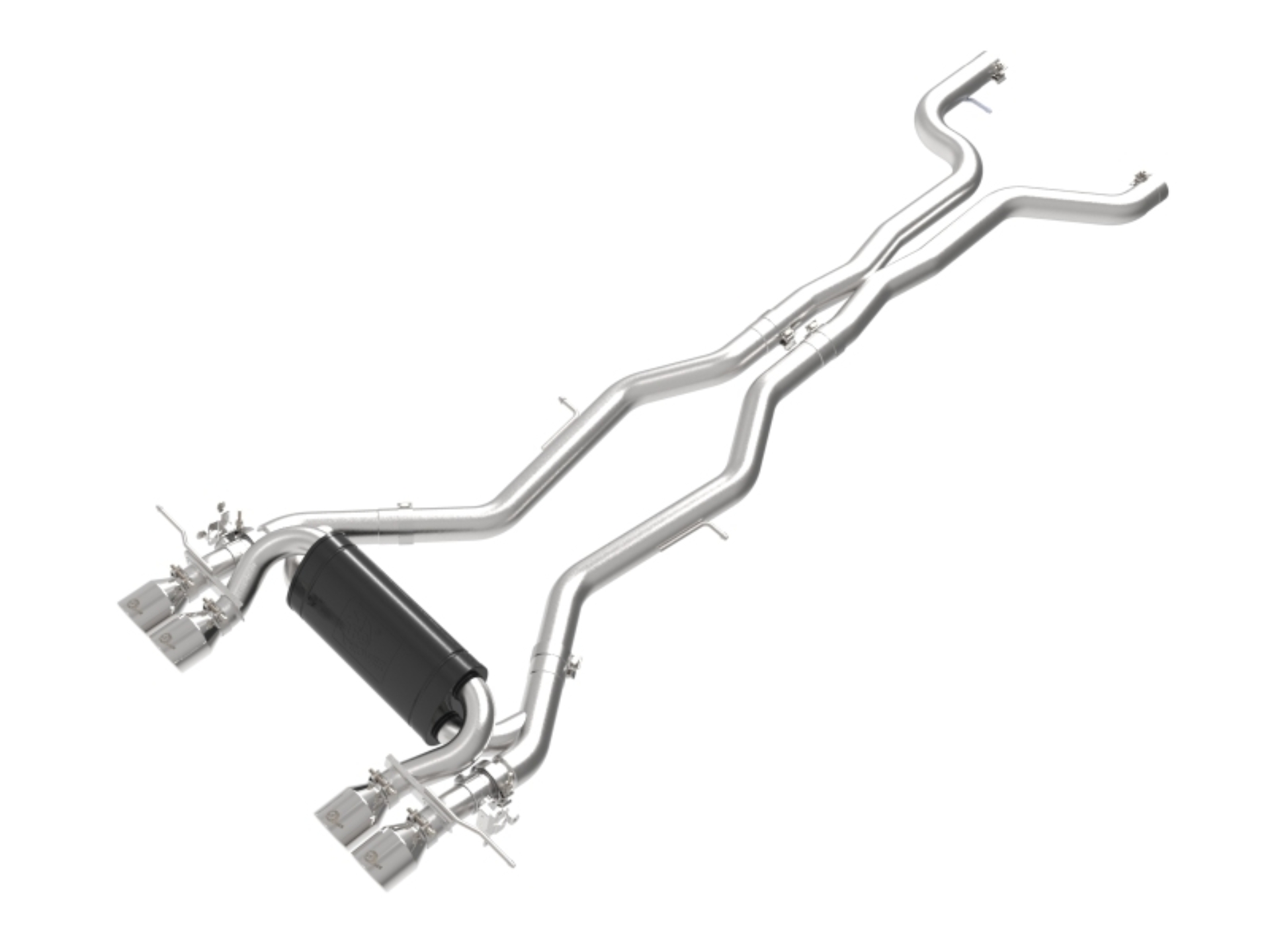 Picture of aFe 23-25 BMW M2 L6-3.0L (G87) MACH Force-Xp Cat-Back Exhaust w/ Polished Tip