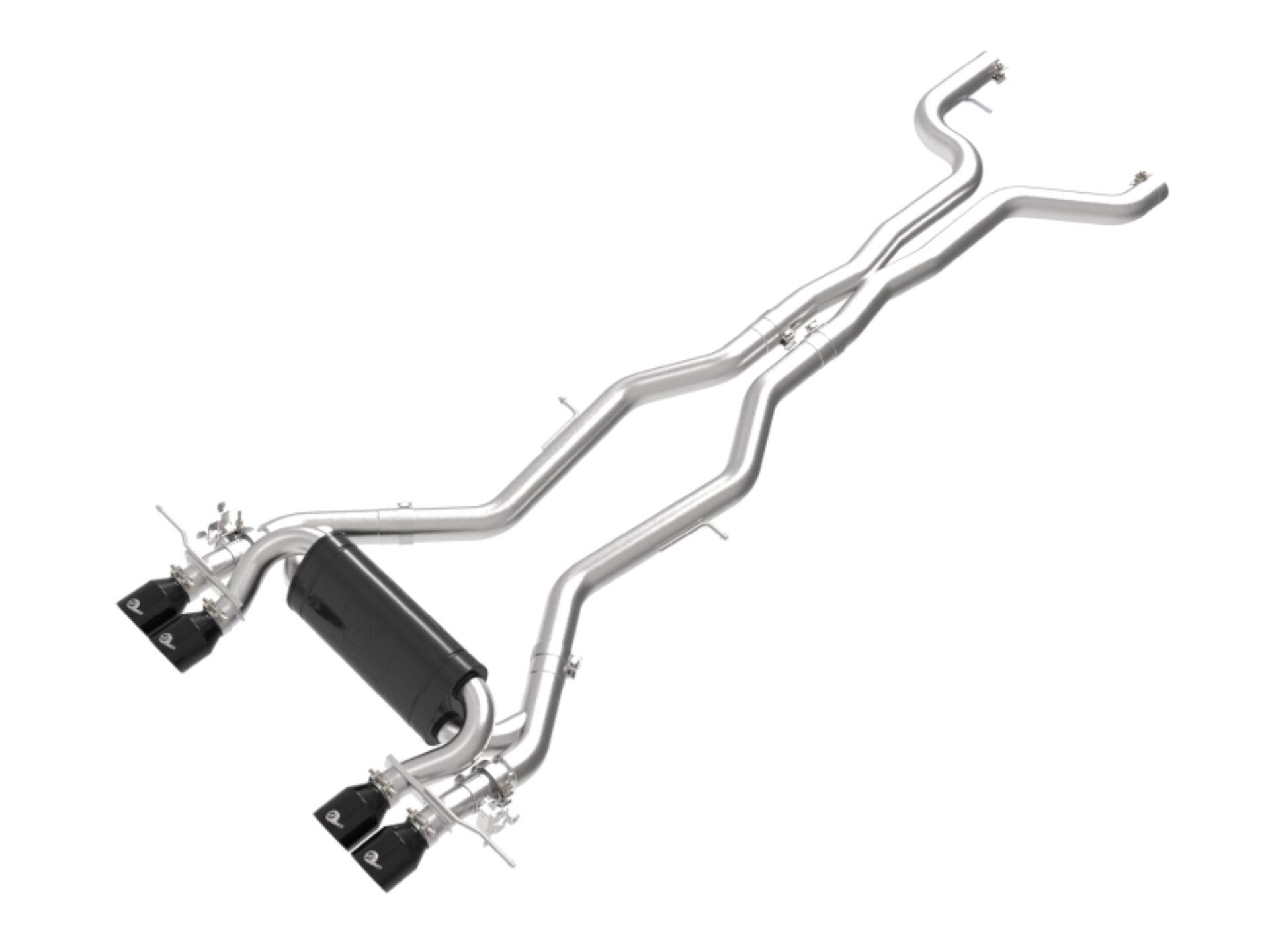 Picture of aFe 23-25 BMW M2 L6-3.0L (G87) MACH Force-Xp Cat-Back Exhaust w/ Black Tip