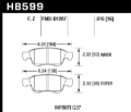 Picture of Hawk 14-15 Infiniti Q60 HPS 5.0 Front Brake Pads