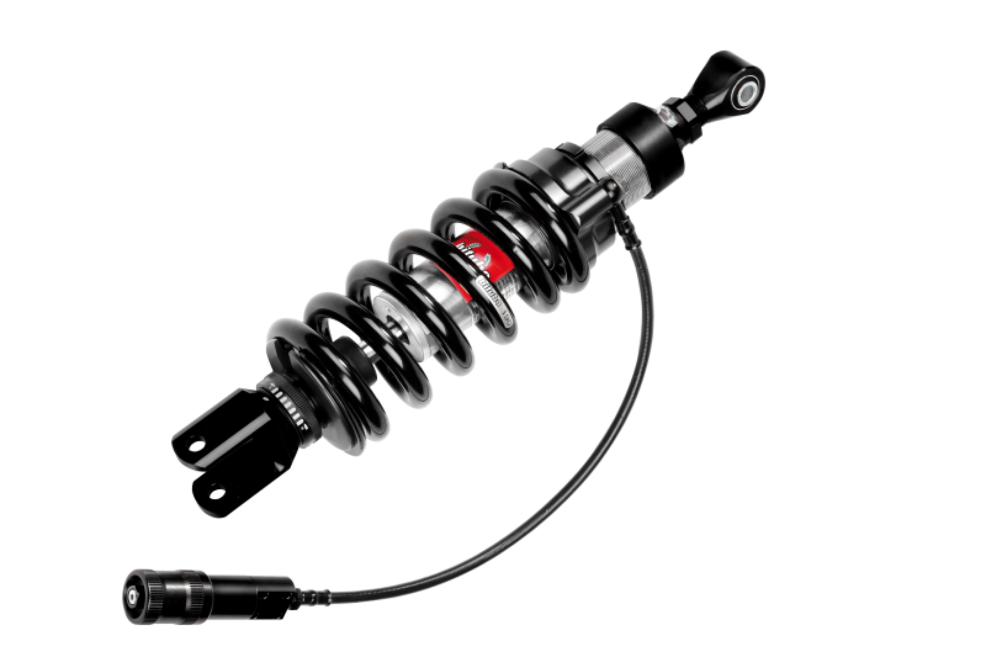 Picture of Bitubo XZE3 Monoshocks Adjustable: Hydraulic Spring Preload, Rebound, Length, Black Spring