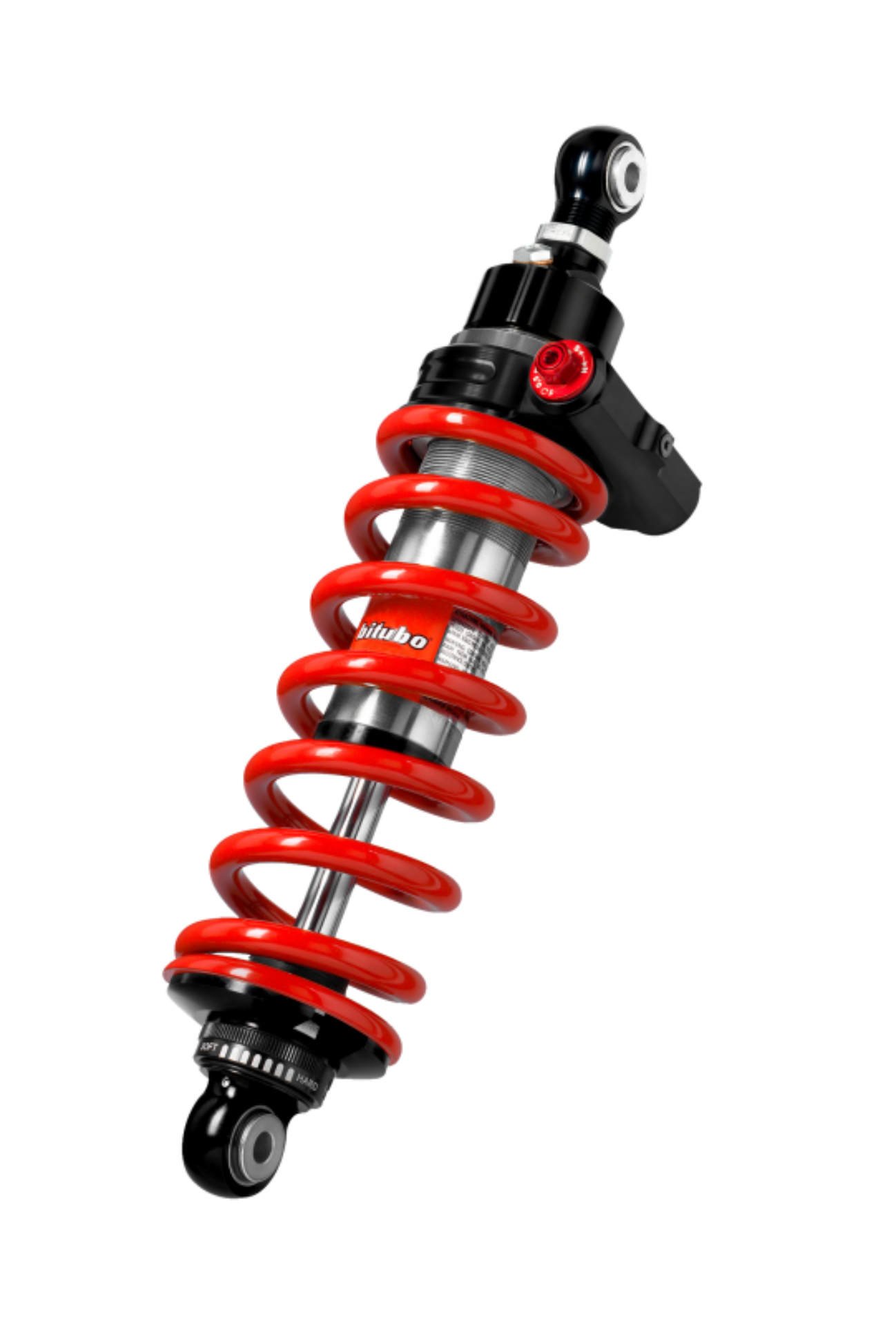 Picture of Bitubo XZEV Monoshocks Adjustable: Hydraulic Spring Preload, Rebound, Length, Red Spring