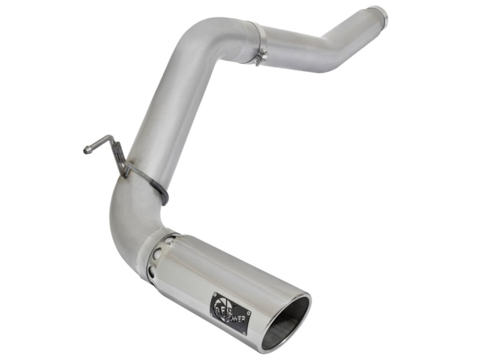 Picture of aFe Atlas Exhaust 5in DPF-Back Exhaust Aluminized Steel 2016 Nissan Titan XD V8-5.0L w/ Polished Tip