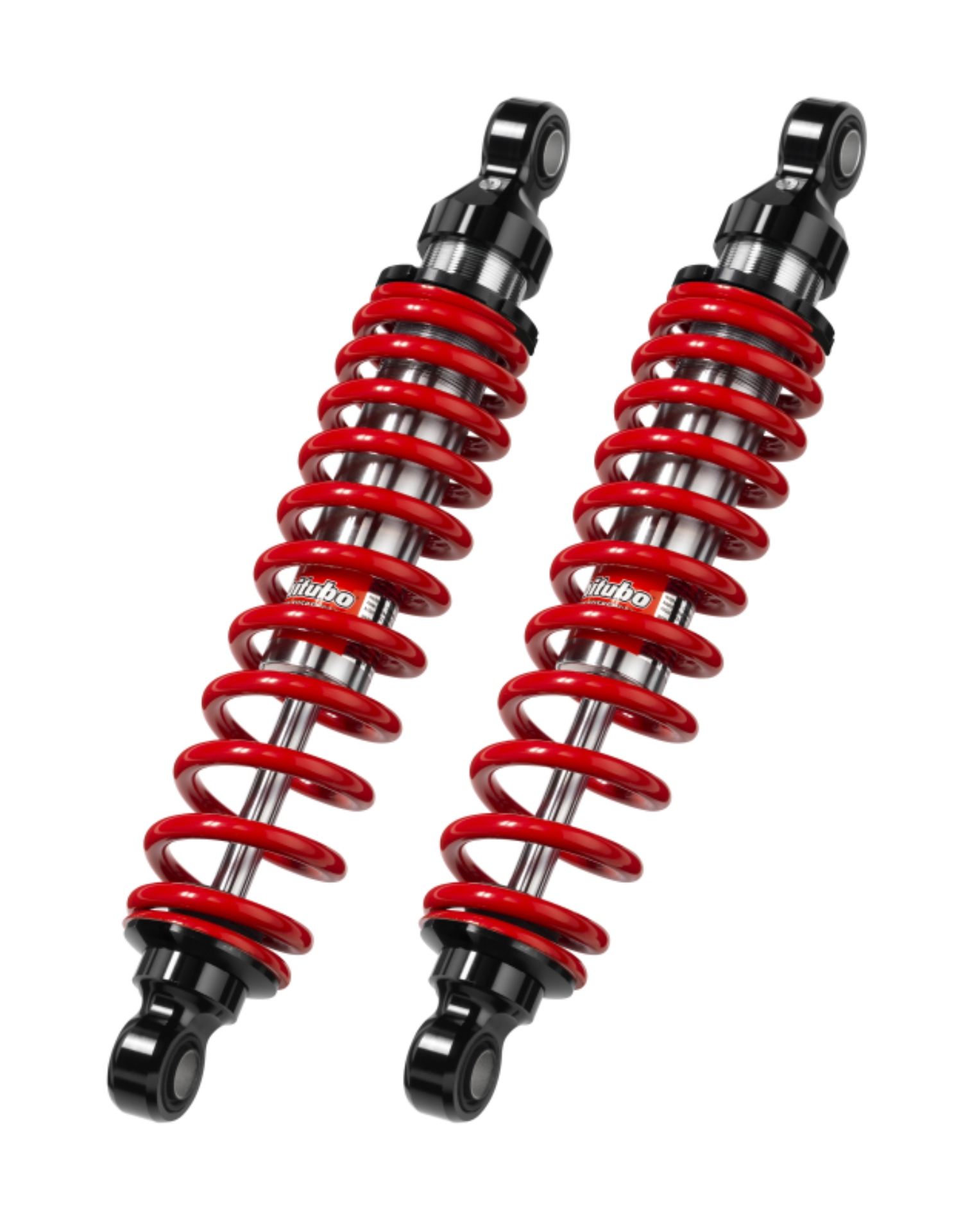Picture of Bitubo WMB0 Twinshocks Adjustable: Spring Preload, Length 386mm, Red Spring