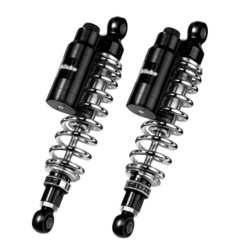 Picture of Bitubo WMT1 Twinshocks Adj.: Spring Preload, Reb., Comp., Length 341mm, Piggyback Tank, Dk Edition