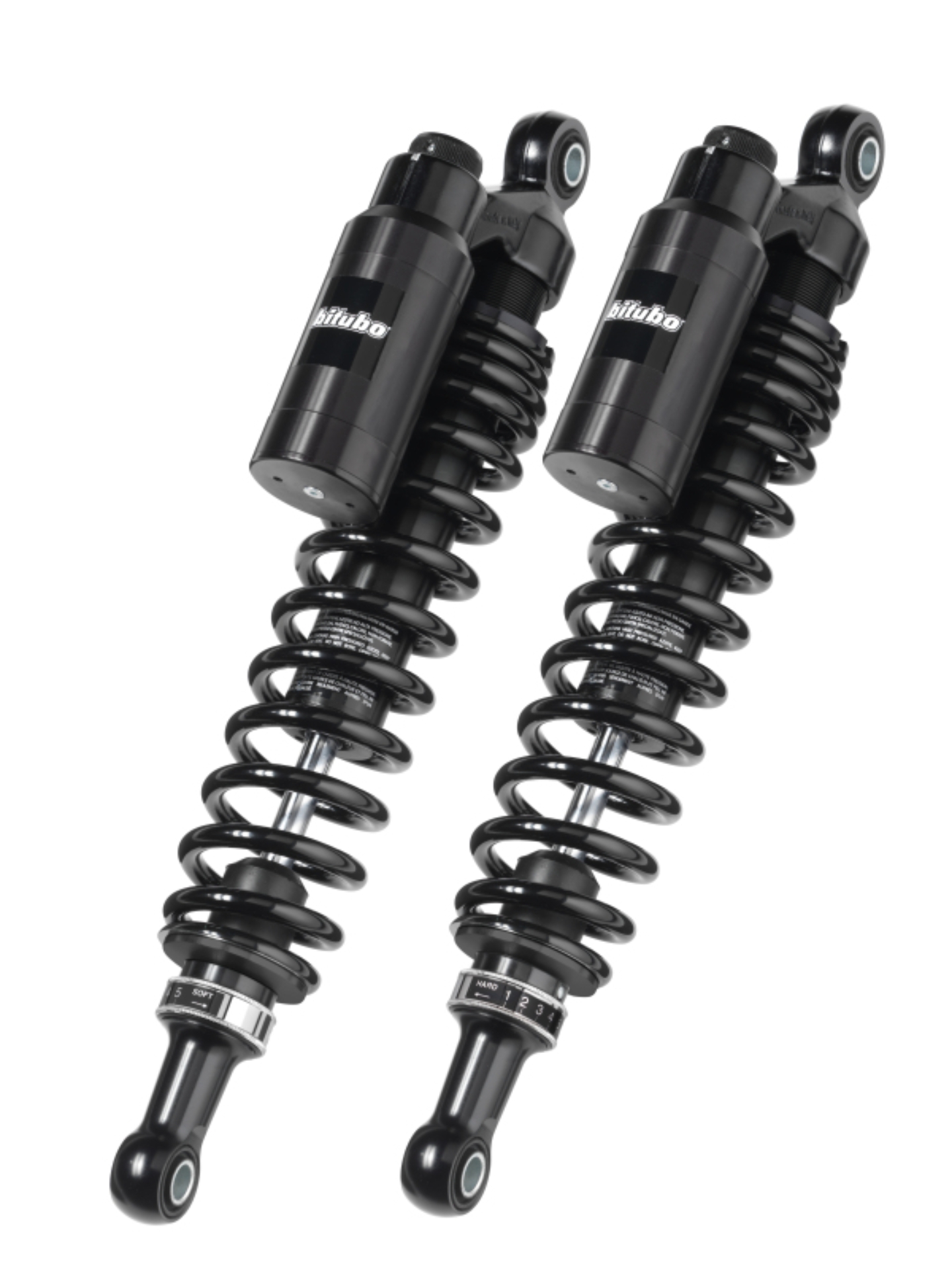 Picture of Bitubo WMT4 Twinshocks Adj.: Spring Prld, Reb, Comp, Lgth 331mm,Std -10mm, Piggyback Tnk Dk Edition