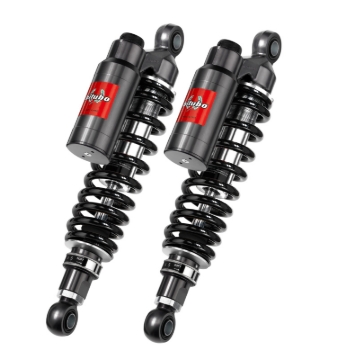 Picture of Bitubo WMT7 Twinshocks Adj.: Spring Preload, Reb., Comp., Length 355mm, Piggyback Tank,Dark Edition