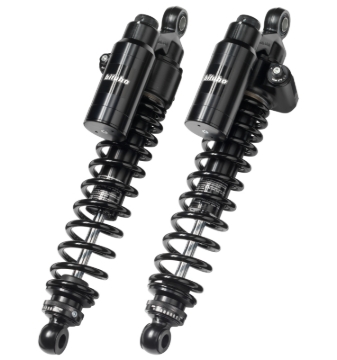 Picture of Bitubo WMT2 Twinshocks Adj.: Spring Preload, Reb., Comp., Length 326mm, Piggyback Tank Dark Edition