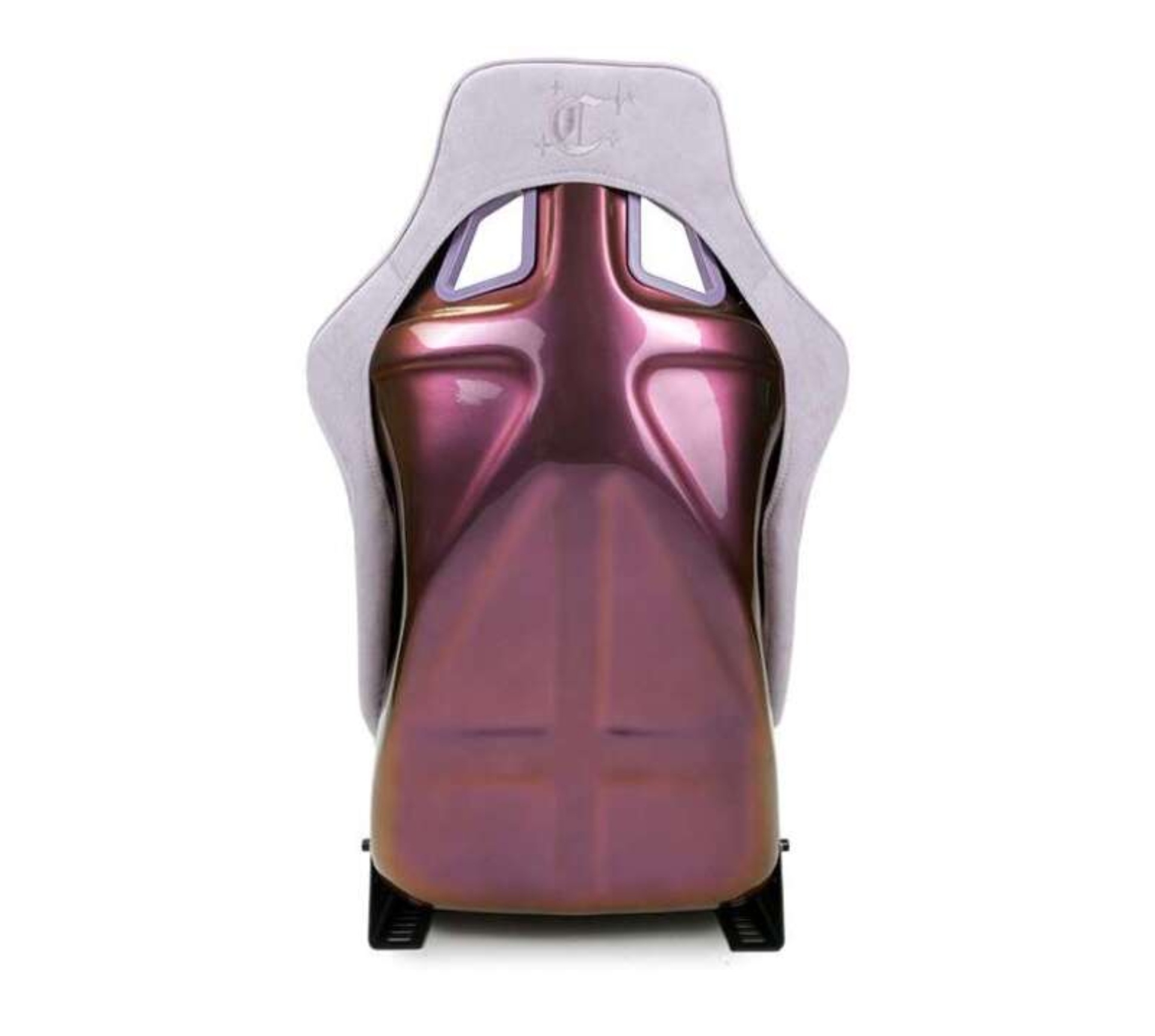 Picture of NRG FRP Bucket Seat (Large) Prisma-Chromatic Lilac Vegan Suede w/ Chameleon back