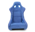 Picture of NRG FRP Bucket Seat (Large) Prisma-Chromatic Royal Blue Vegan Suede w/ Chameleon Back