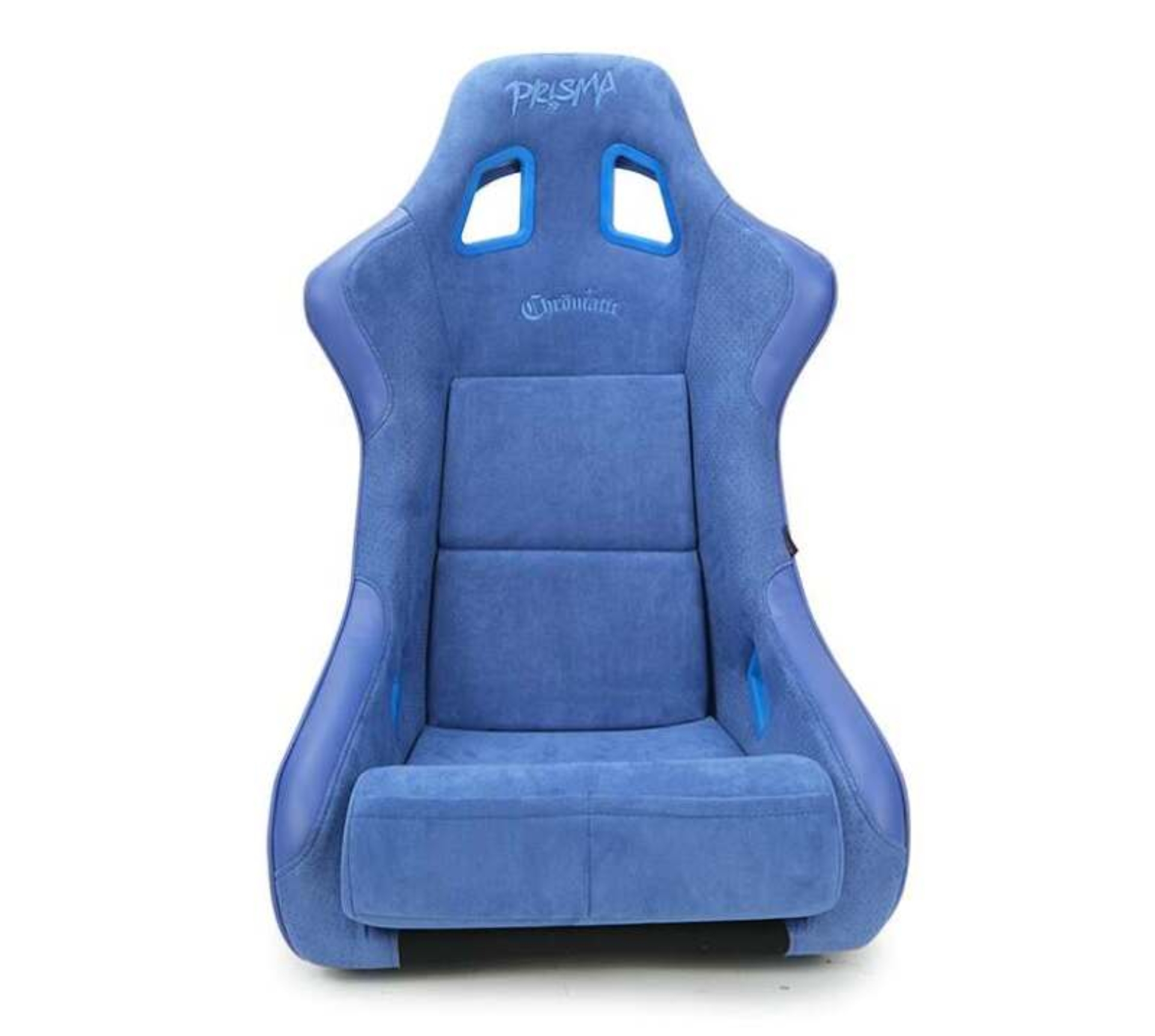 Picture of NRG FRP Bucket Seat (Large) Prisma-Chromatic Royal Blue Vegan Suede w/ Chameleon Back