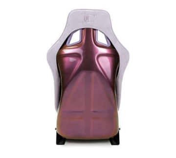 Picture of NRG FRP Bucket Seat (Medium) Prisma-Chromatic Lilac Vegan Suede w/ Chameleon Back
