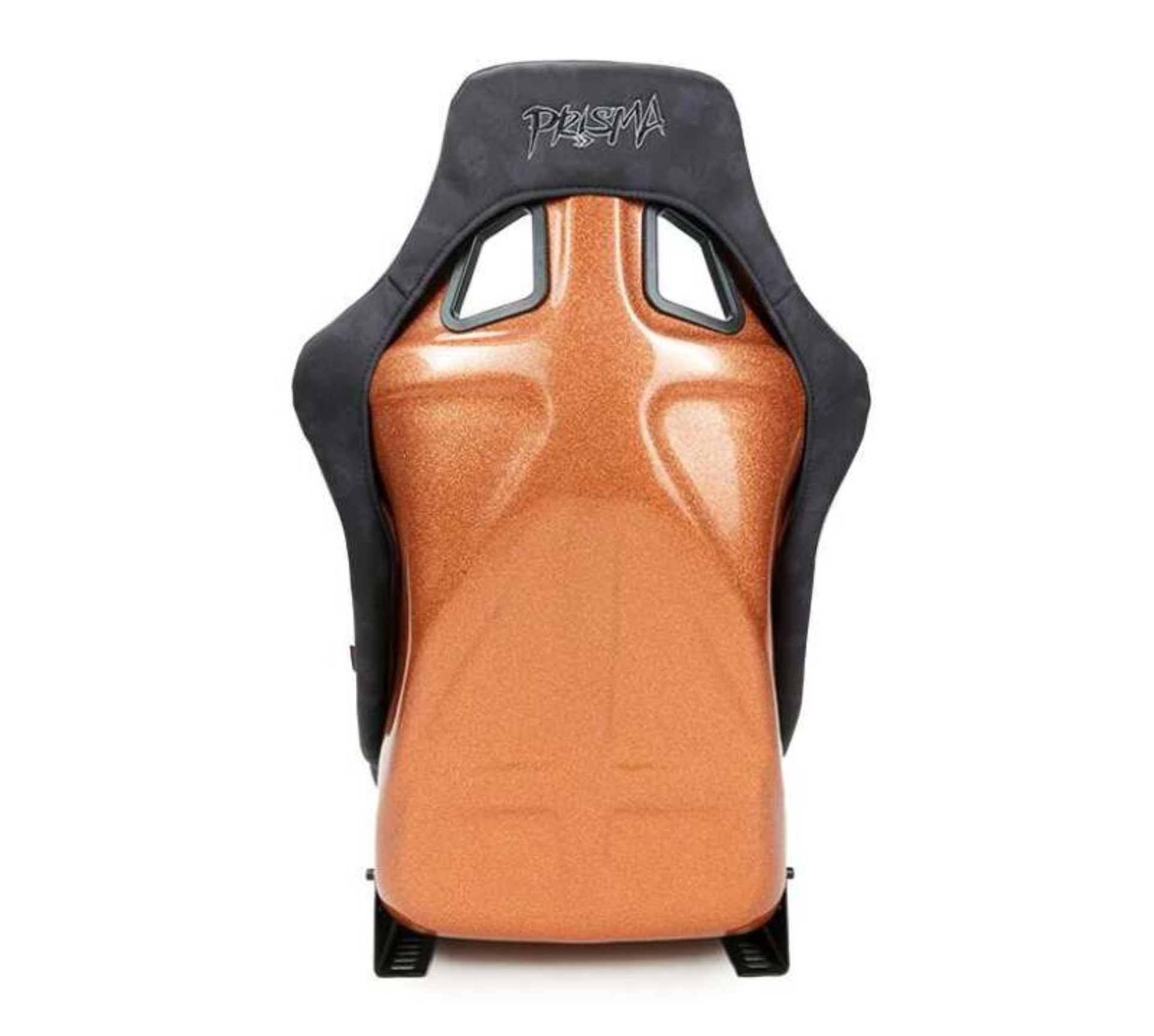Picture of NRG FRP Bucket Seat (Large) Prisma Edition w/ Orange Pearlized Back - Spooky Edition (Spiders/Bats)