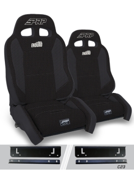 Picture of PRP Seats 97-02 Jeep Wrangler TJ Enduro Elite Suspension Seat Crawl Edition (Pair) - Black