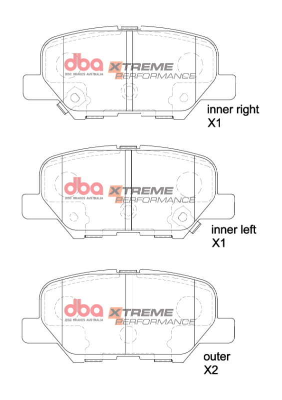 Picture of DBA 14-17 Mazda 3 XP Performance Rear Brake Pads