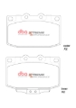 Picture of DBA 86-95 Mazda RX-7 (5 Lug) XP Performance Front Brake Pads