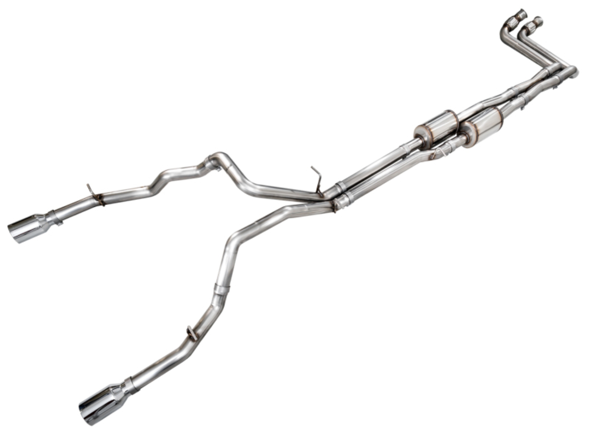 Picture of AWE Tuning 25+ RAM 1500 3.0TT 0FG Cat-Back Touring Exhaust - Chrome Silver Tips