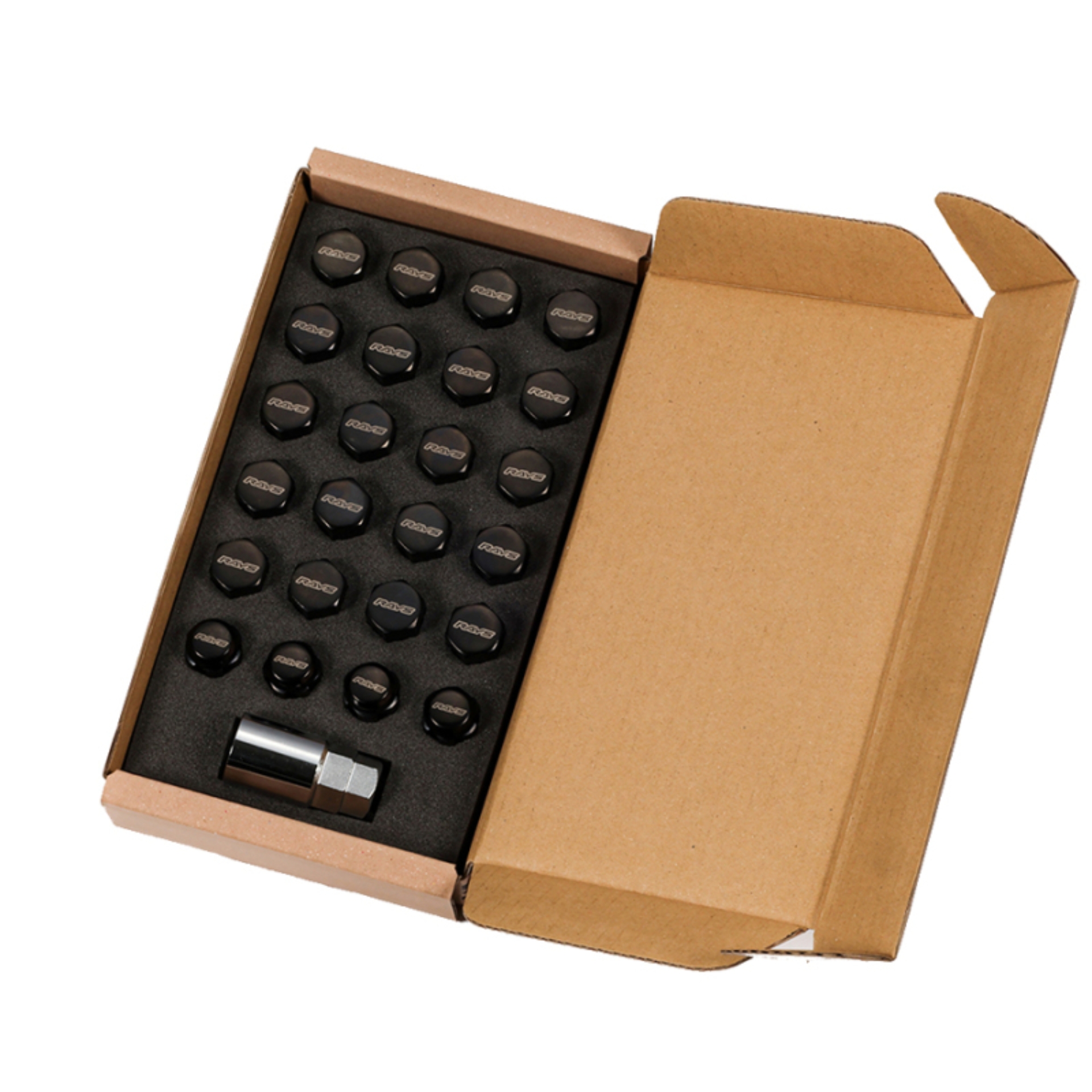 Picture of Rays 19 Hex L33 Lock & Nut Set 14x1.50 - Black