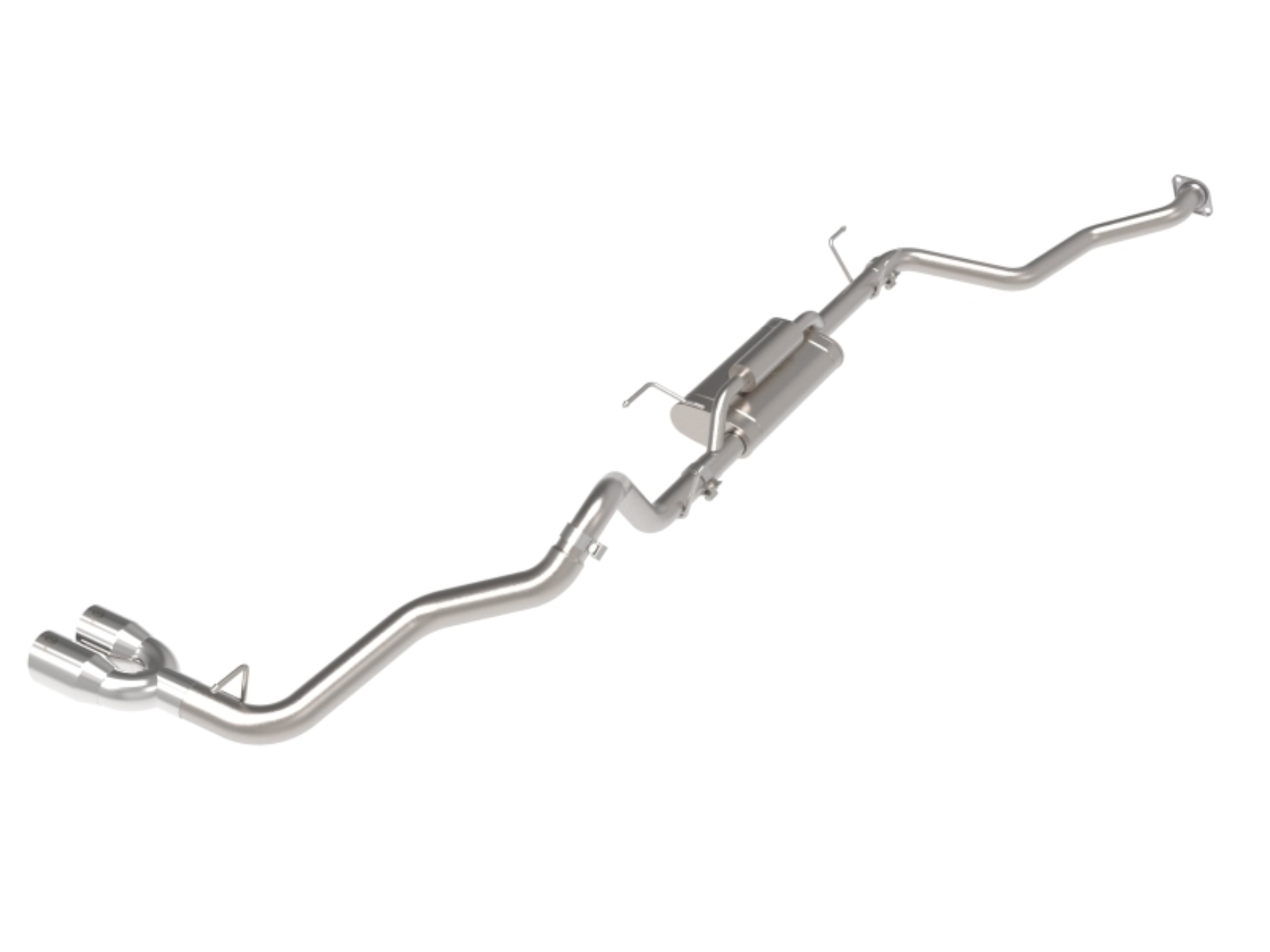 Picture of aFe 24-25 Toyota Tacoma L4-2.4L (t) Vulcan Series 2.5in to 3in Cat-Back w/ Polished Tip
