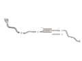 Picture of aFe 24-25 Toyota Tacoma L4-2.4L (t) Vulcan Series 2.5in to 3in Cat-Back w/ Polished Tip